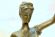 Бронзовая скульптура Фемида на мраморе. Европа. Начало 20 века