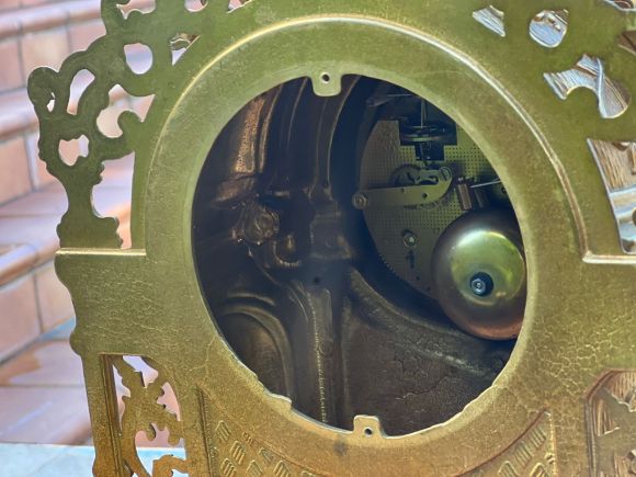 Старинные каминные часы. Европа. Конец 19 века