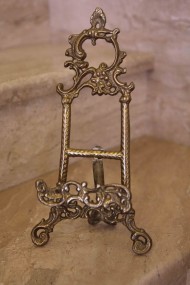 Старинная подставка из бронзы мольберт. Европа. Начало 20 века