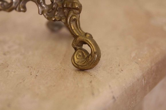 Старинная подставка из бронзы мольберт. Европа. Начало 20 века