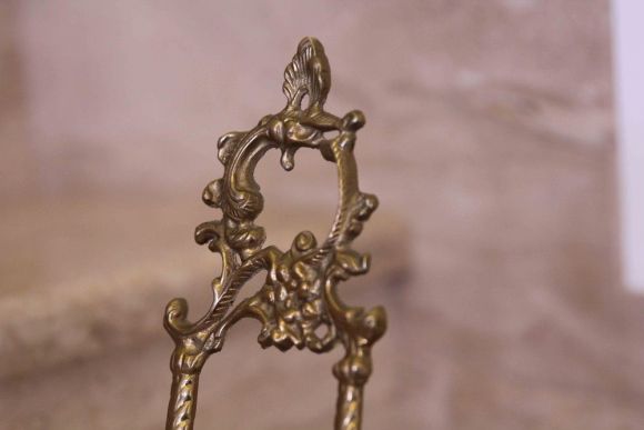 Старинная подставка из бронзы мольберт. Европа. Начало 20 века