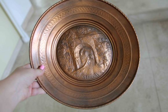 Медное панно тонкой работы СТАРИННАЯ АРКА