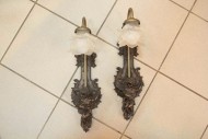 Просто шикарные старинные бра из бронзы