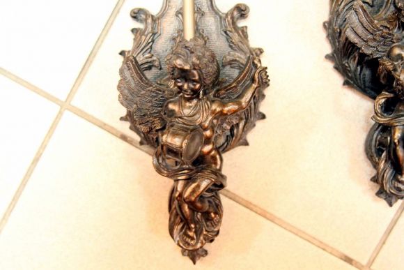 Просто шикарные старинные бра из бронзы