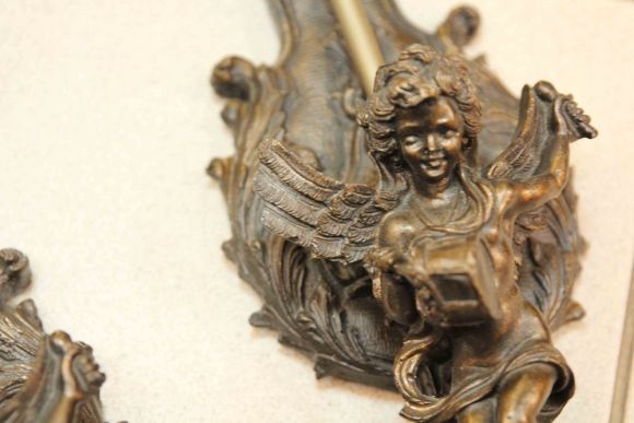 Просто шикарные старинные бра из бронзы