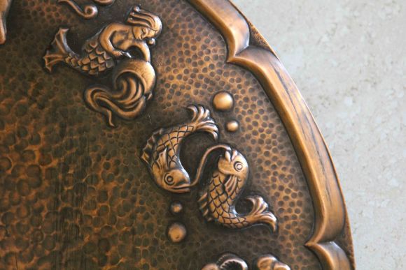 Большое медное панно ЗНАКИ ЗОДИАКА