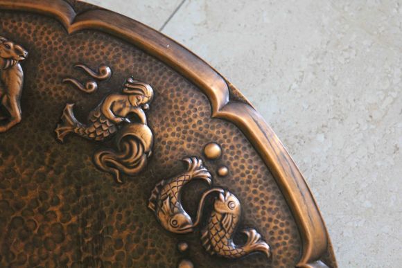 Большое медное панно ЗНАКИ ЗОДИАКА