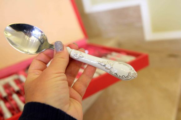 Винтажный подарочный набор столовых приборов „GERLACH” Европа. 20в.