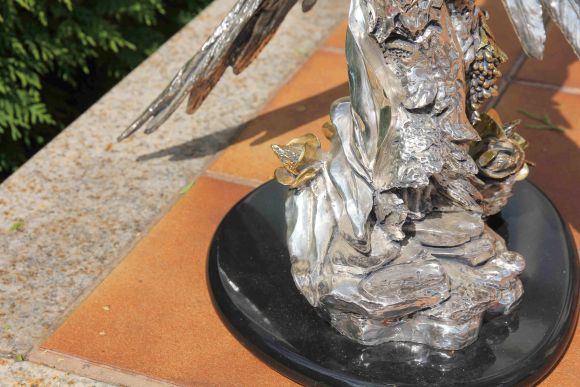 Невероятной красоты винтажная скульптура "Пара попугаев". Франция. 20 век.