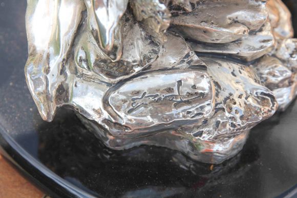 Невероятной красоты винтажная скульптура "Пара попугаев". Франция. 20 век.