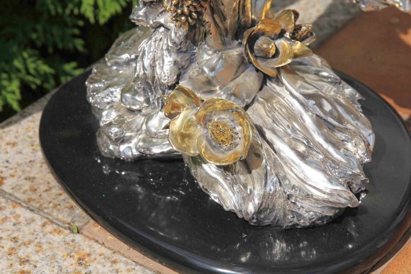 Невероятной красоты винтажная скульптура "Пара попугаев". Франция. 20 век.