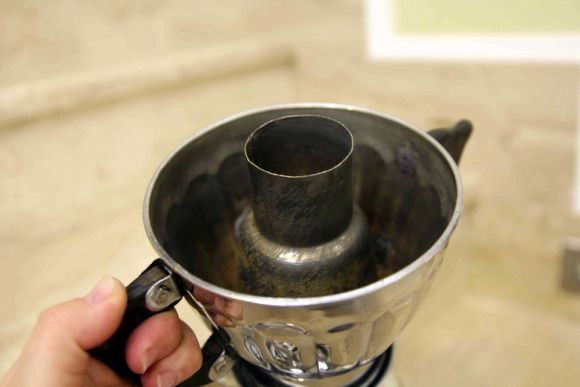 Редкий маленький самовар на горелке. Великолепное состояние