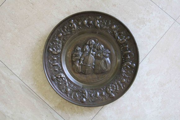 Медное настенное панно МУЗИЦИРОВАНИЕ