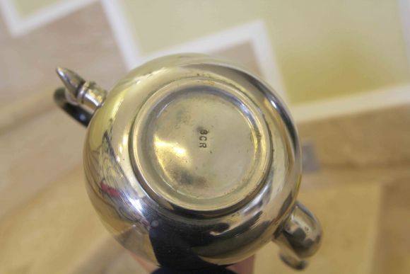 Симпатичный винтажный чайник с посеребрением.  Европа ХХ в.