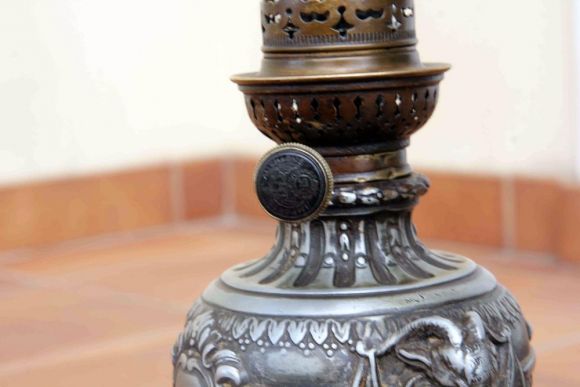 Необыкновенная керосиновая лампа.Европа. Начало 20  века