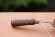 Антикварный медный совок с деревянной ручкой. Ручная работа