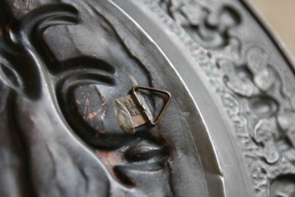 Медное панно ОХОТА в глубокой патине