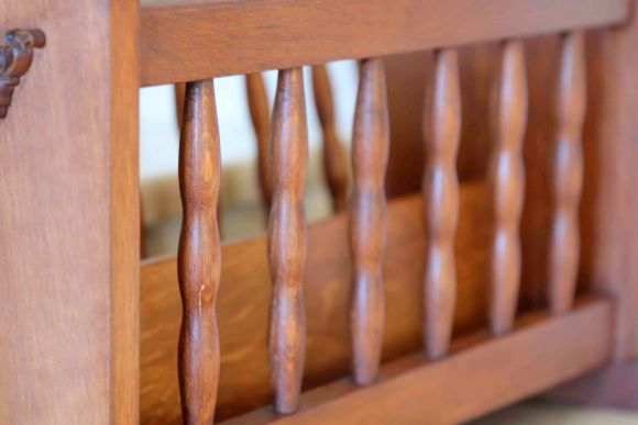 Винтажная деревянная газетница из Голландии