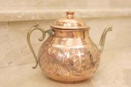 Большой винтажный чайник из меди