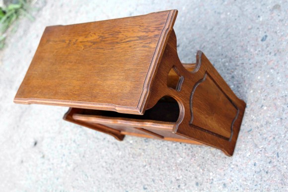 Газетница из массива дуба КЛАССИКА