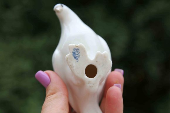 Пара фарфоровых голубей ЛФЗ