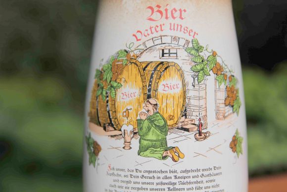 Винтажный немецкий керамический пивной кувшин