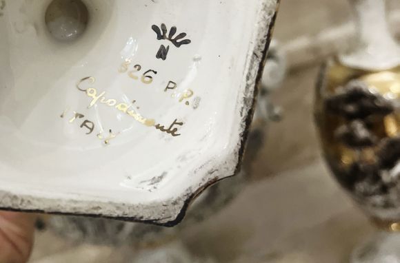 Винтажный комплект Каподимонте. Европа. Начало 20 века