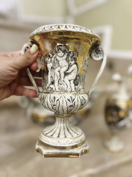 Винтажный комплект Каподимонте. Европа. Начало 20 века