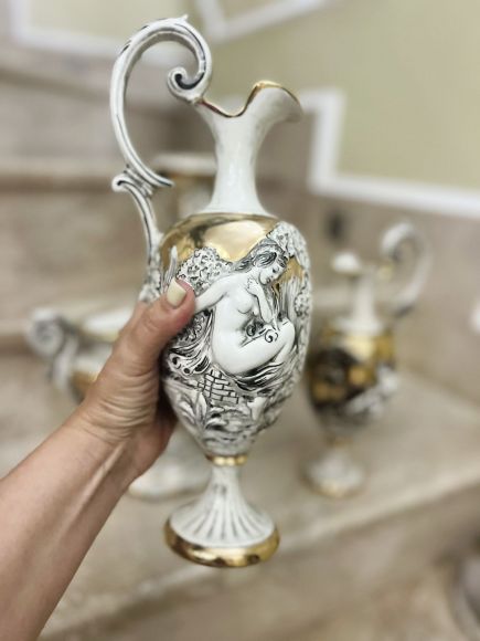 Винтажный комплект Каподимонте. Европа. Начало 20 века