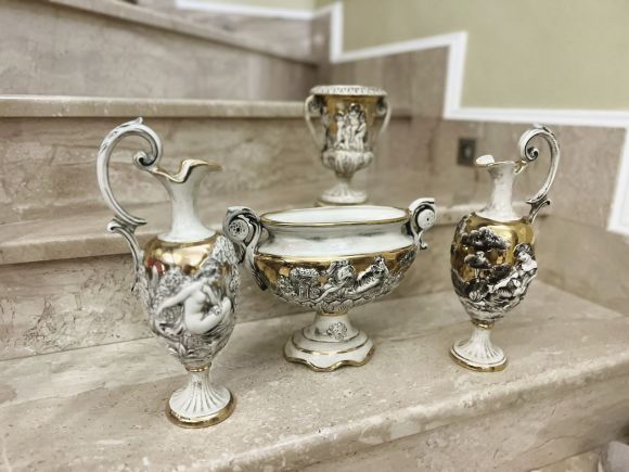 Винтажный комплект Каподимонте. Европа. Начало 20 века