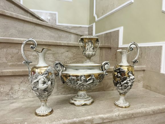 Винтажный комплект Каподимонте. Европа. Начало 20 века