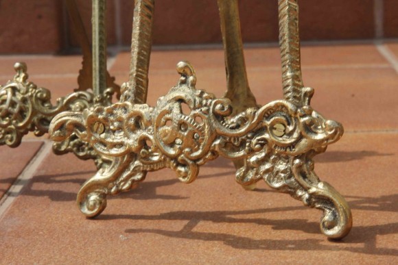 Старинные подставки из бронзы Мольберт .Европа. Начало 20 века