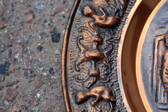 Голландское медное панно ПЬЯНКА