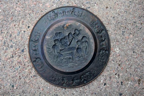 Голландское медное панно ПЬЯНКА