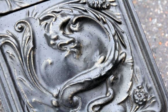 Красота! Старинная чугунная угольница. Европа. Конец 19 века