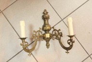 Большое винтажное бра на две свечи