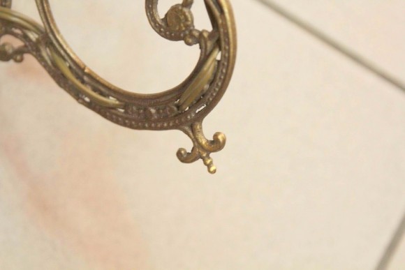 Большое винтажное бра на две свечи