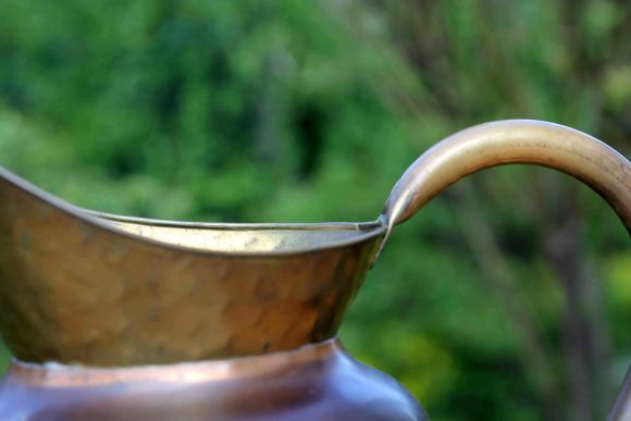 Огромный зольник с голландским сюжетом. Европа. Медь