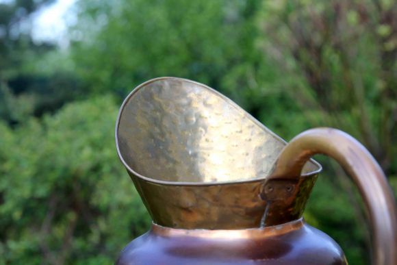 Огромный зольник с голландским сюжетом. Европа. Медь