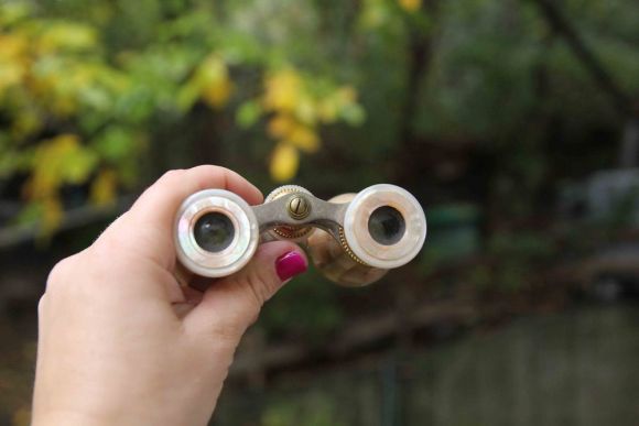 Старинный антикварный бинокль "Перламутровый". Европа