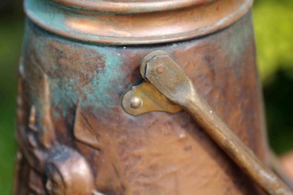 Винтажный зольник ручной работы. Медь. Голландский сюжет