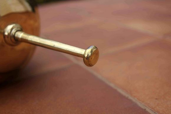 Большой антикварный умывальник из латуни