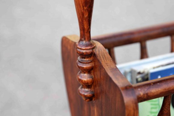 Старинная деревянная гадетница со столешницей