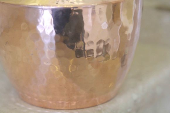 Винтажный чайник из меди с латунными элементами. Европа. 20в.