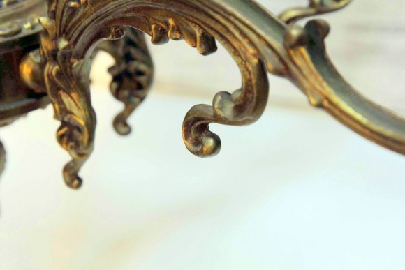 Огромная тяжелая бронзовая люстра. Винтаж. Середина 20 вв