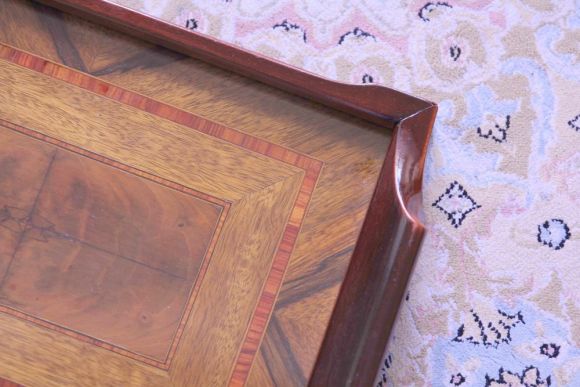 Старинный  сервировочный поднос Маркетри