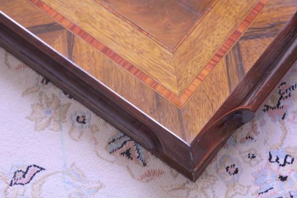 Старинный  сервировочный поднос Маркетри