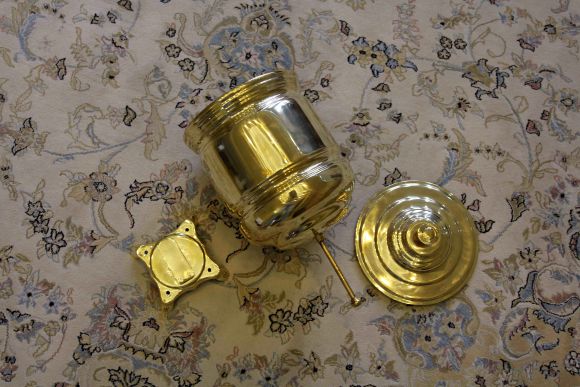 Антикварный рукомойник из латуни. Европа. Начало 20 века