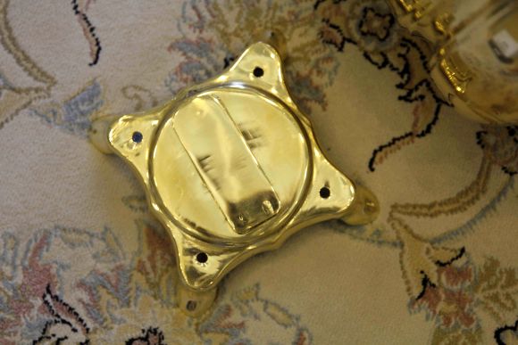 Антикварный рукомойник из латуни. Европа. Начало 20 века