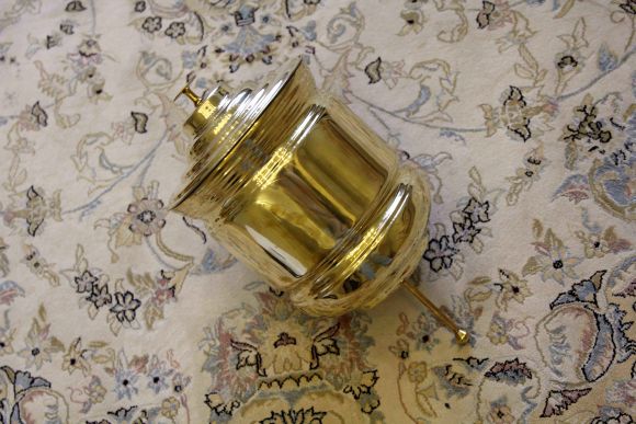 Антикварный рукомойник из латуни. Европа. Начало 20 века